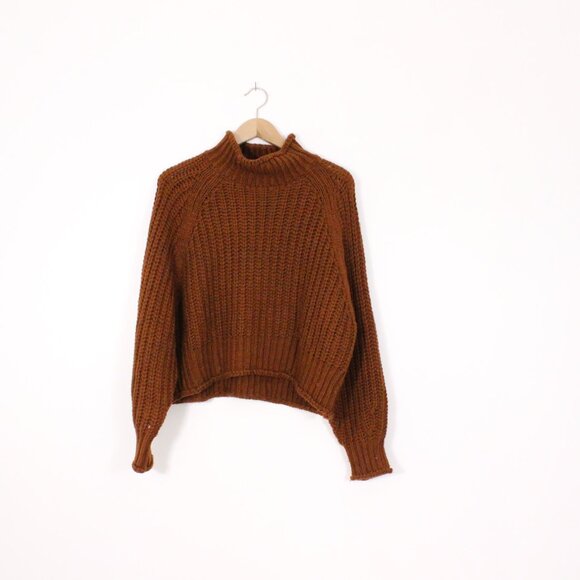 H&M Brown Ribbed Turtleneck Sweater - Picture 4 of 8